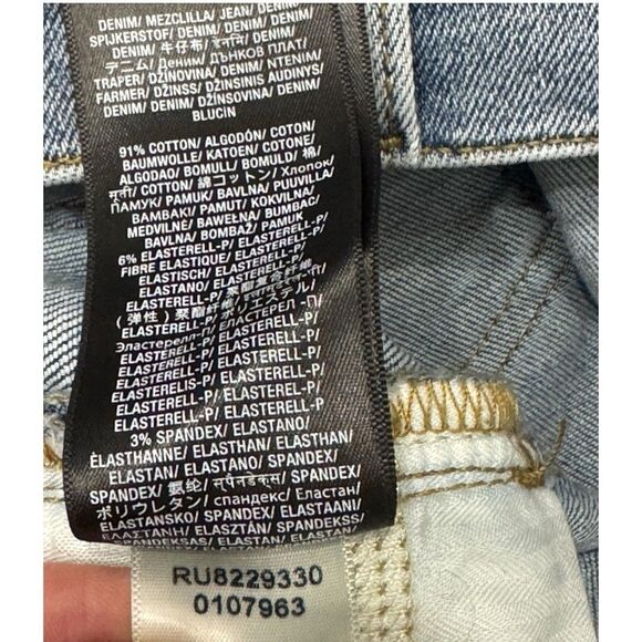 7 For All Mankind High Waist Ankle Gwenevere Skinny Jeans Side Stripe Size 28 - Picture 16 of 16